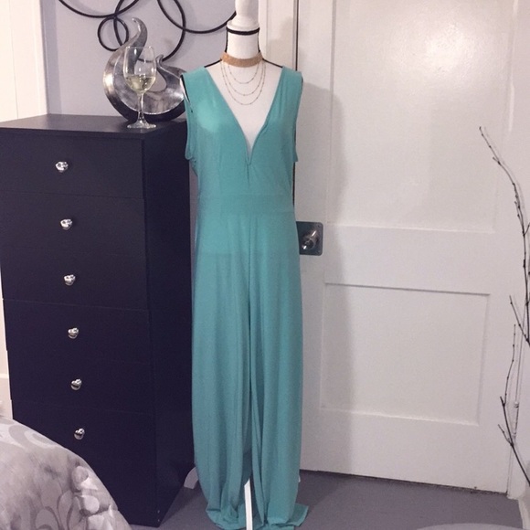 Teal Jumpsuit Sz 2XL - Picture 1 of 6